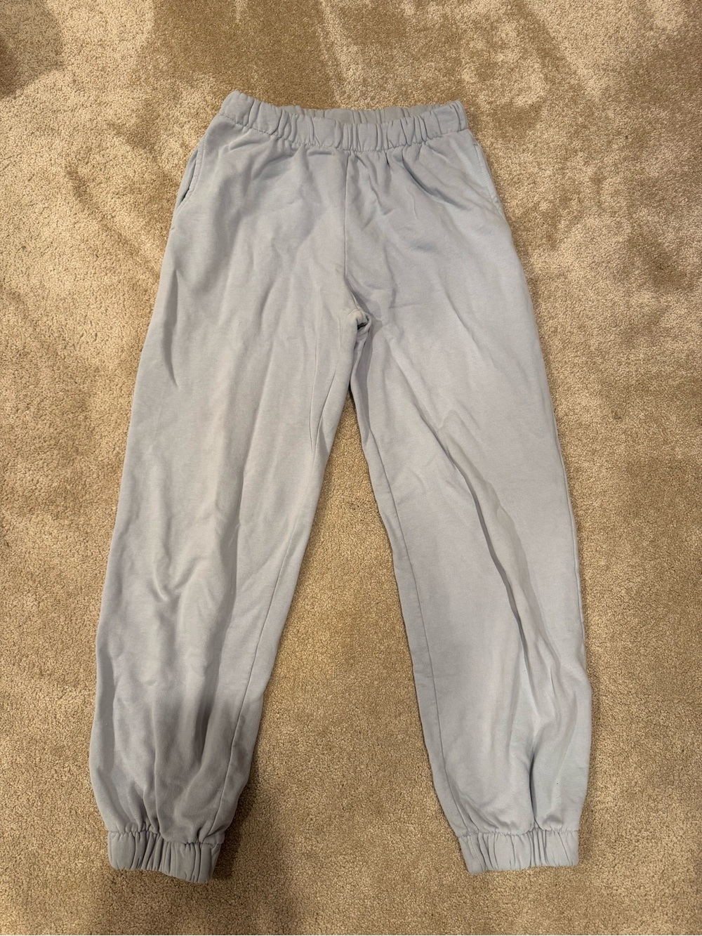 Brandy Melville Light Gray Kids Jogger Sweatpants